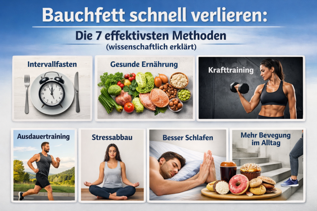 Bauchfett schnell verlieren: Die 7 effektivsten Methoden (wissenschaftlich erklärt)